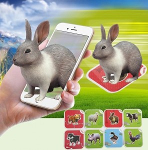 لعبة تفاعلية للأطفال بصور ثلاثية الابعاد PUZZLE 3D VISION AR CARD Fancy Zoo