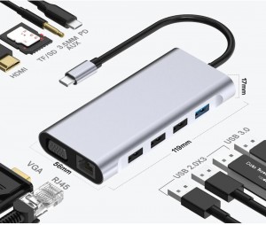 تحويلة TYPE-C TO HD TV (11 IN 1) متعددة الإستخدام